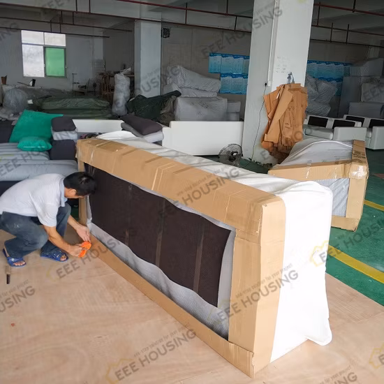 中国工場供給モダンで豪華なリビング ルームのソファセクション長椅子付きモダンなリビング ルーム L 字型レザー コーナー ソファ